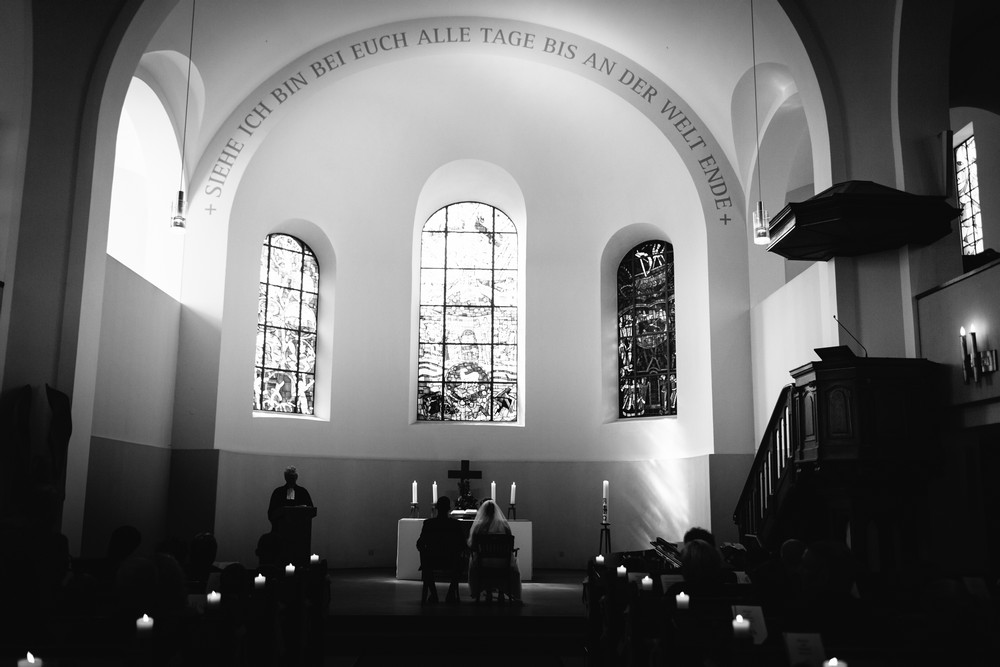 Hochzeitsfotograf in der St. Mattäus Kirche, Hamburg-Winterhude